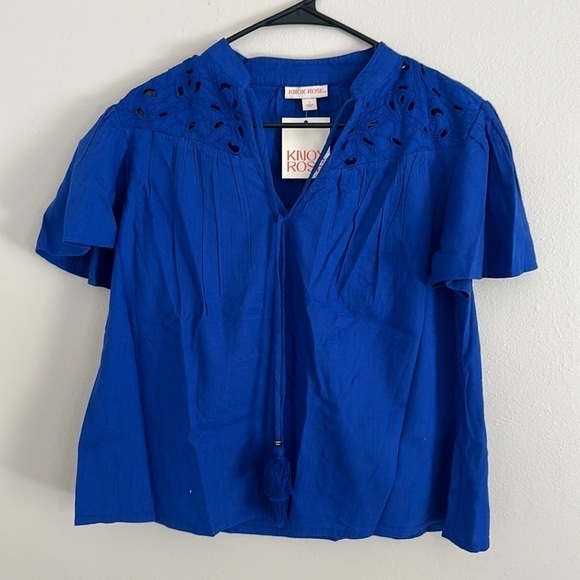 Knox Rose Tops - Women's Size Small Knox Rose CLOSE OUT Discounted Cheap BLUE Tunic